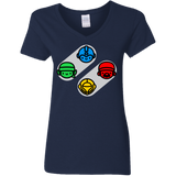 T-Shirts Navy / S SNES Women's V-Neck T-Shirt