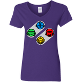 T-Shirts Purple / S SNES Women's V-Neck T-Shirt