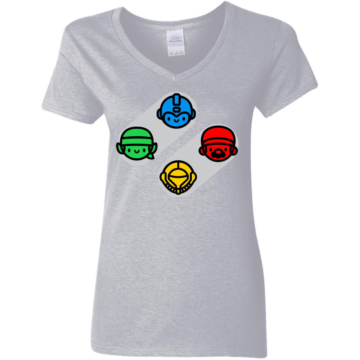 T-Shirts Sport Grey / S SNES Women's V-Neck T-Shirt