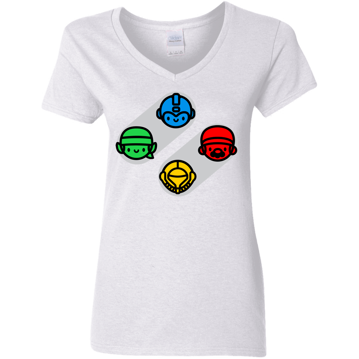 T-Shirts White / S SNES Women's V-Neck T-Shirt