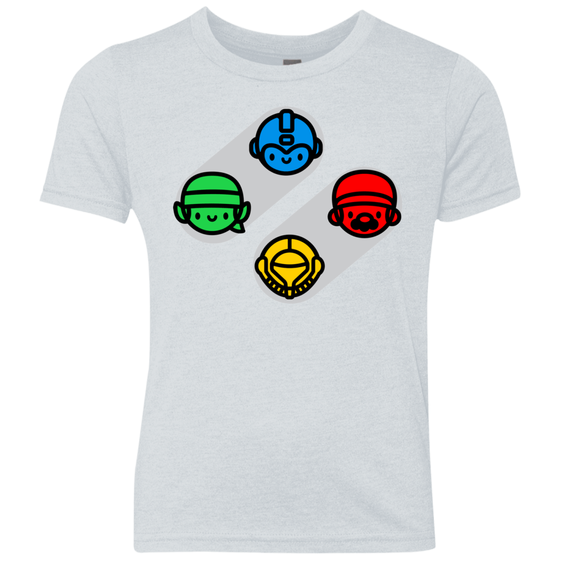 T-Shirts Heather White / YXS SNES Youth Triblend T-Shirt