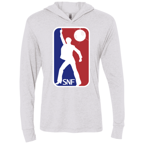 T-Shirts Heather White / X-Small SNF Triblend Long Sleeve Hoodie Tee