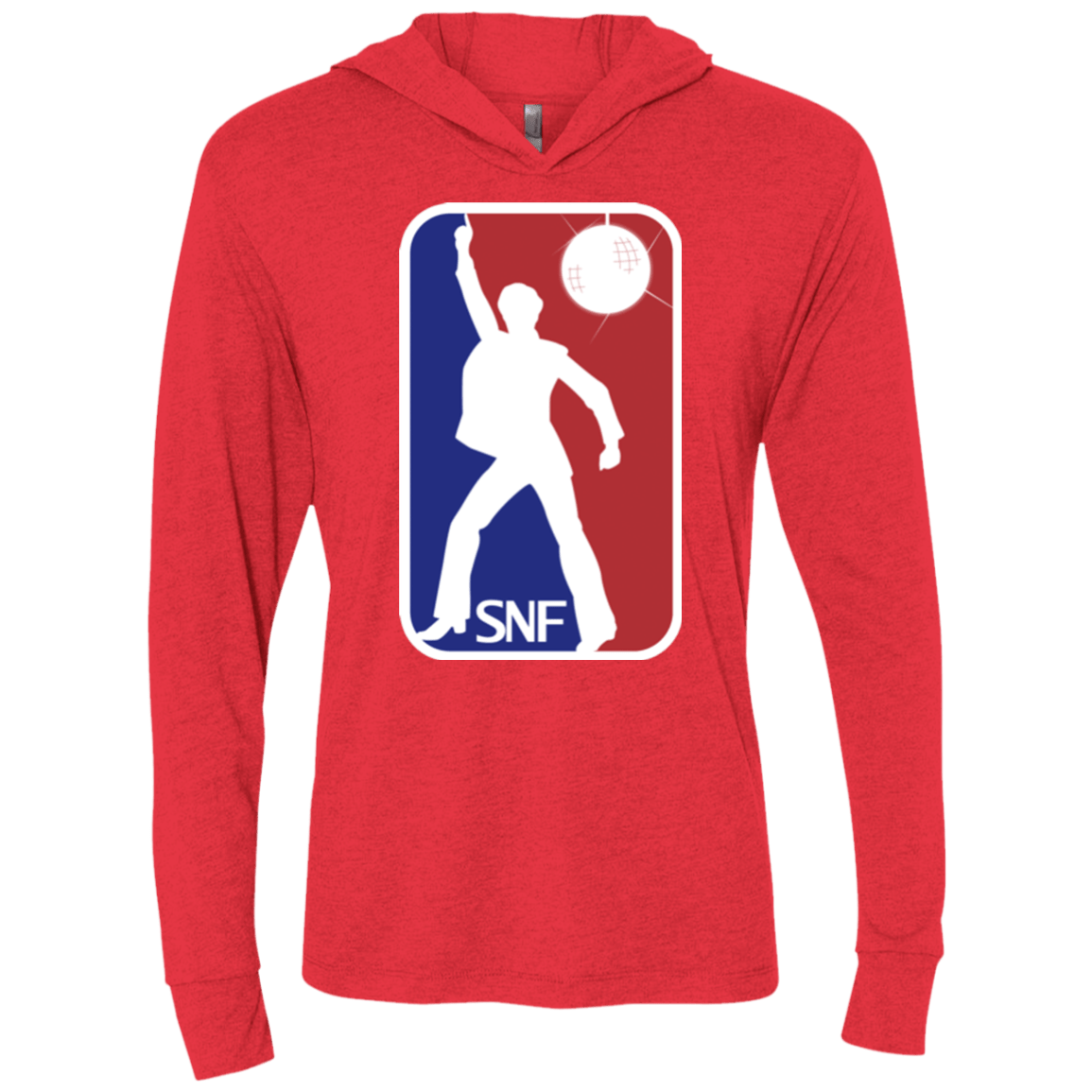 T-Shirts Vintage Red / X-Small SNF Triblend Long Sleeve Hoodie Tee