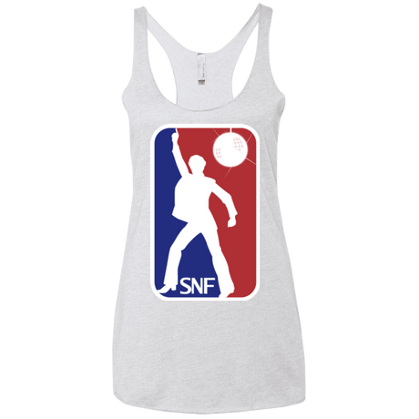 T-Shirts Heather White / X-Small SNF Women's Triblend Racerback Tank