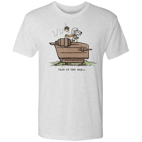 T-Shirts Heather White / S Snoopy Mando Men's Triblend T-Shirt