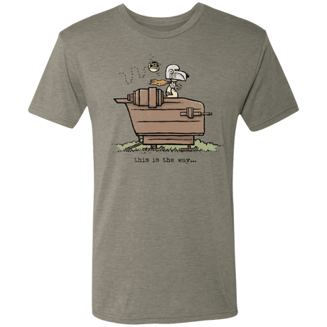 T-Shirts Venetian Grey / S Snoopy Mando Men's Triblend T-Shirt