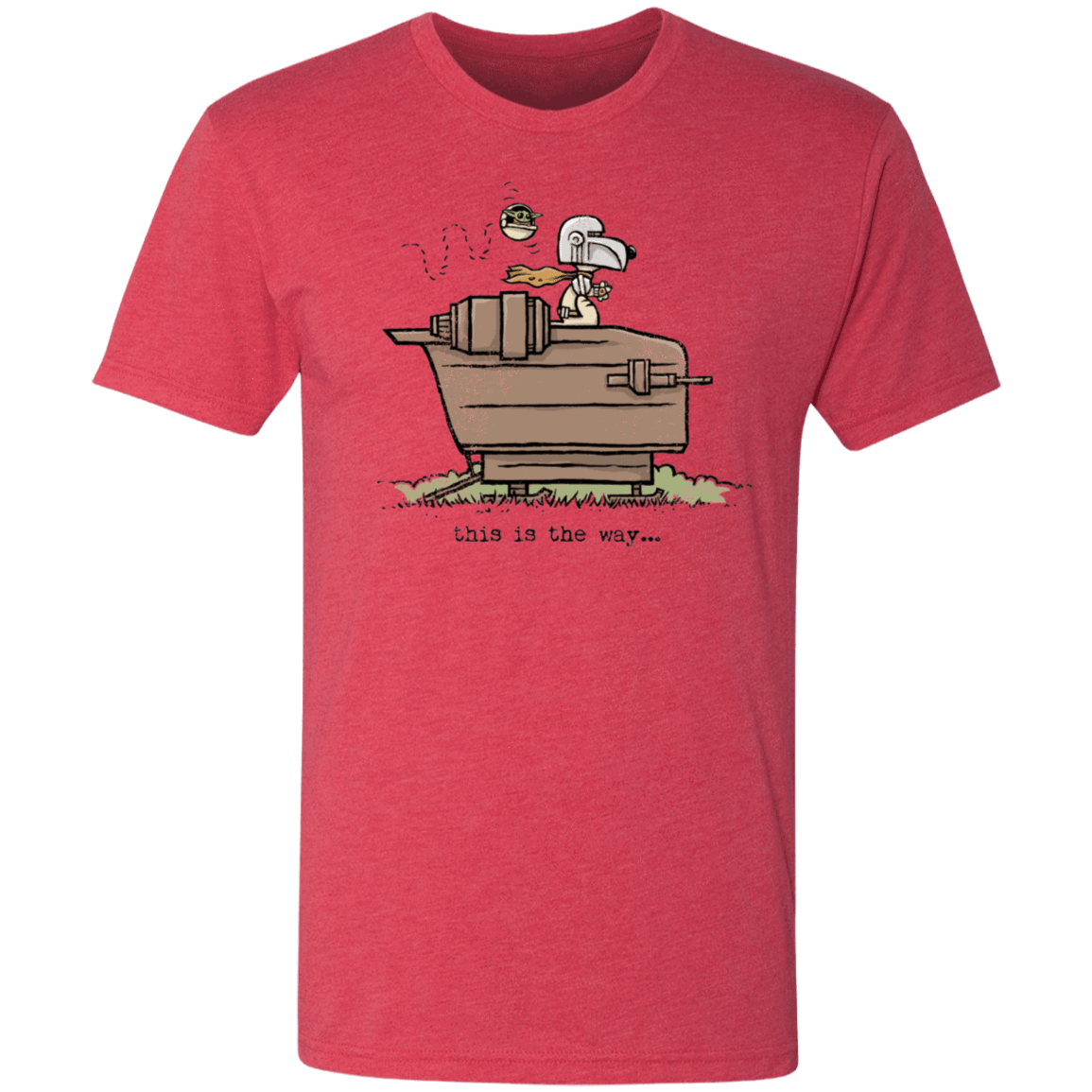 T-Shirts Vintage Red / S Snoopy Mando Men's Triblend T-Shirt