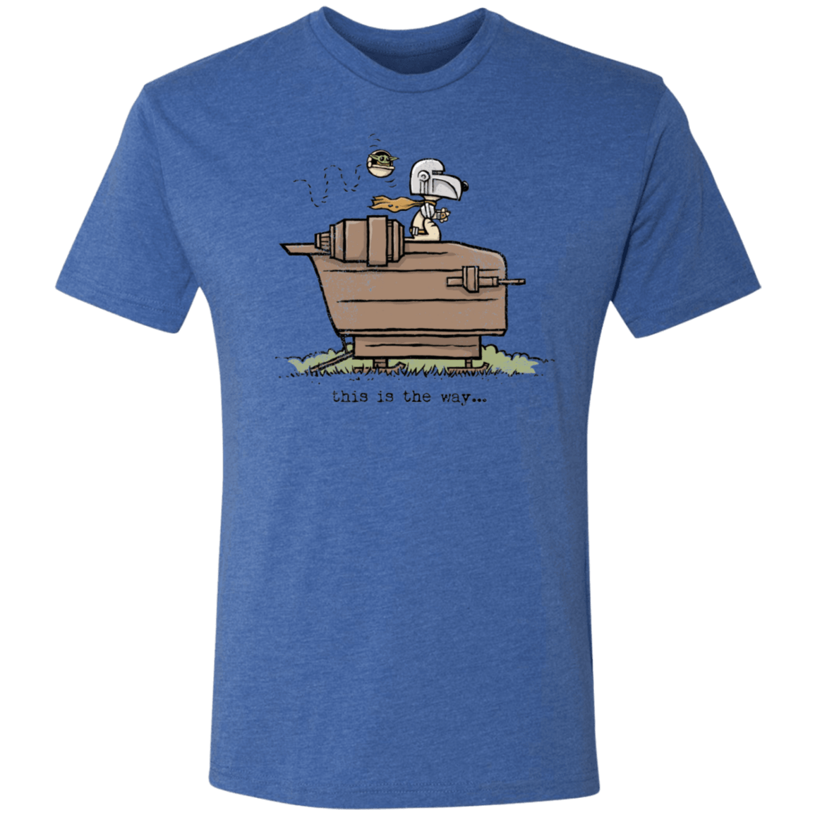 T-Shirts Vintage Royal / S Snoopy Mando Men's Triblend T-Shirt