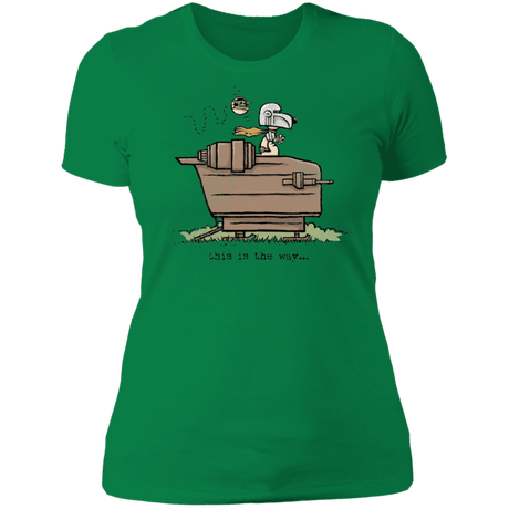 T-Shirts Kelly Green / S Snoopy Mando Women's Premium T-Shirt
