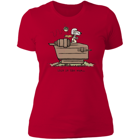 T-Shirts Red / S Snoopy Mando Women's Premium T-Shirt