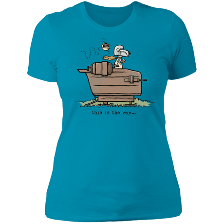 T-Shirts Turquoise / S Snoopy Mando Women's Premium T-Shirt