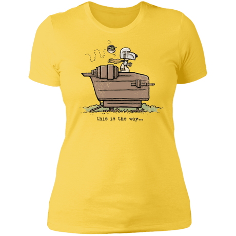 T-Shirts Vibrant Yellow / S Snoopy Mando Women's Premium T-Shirt