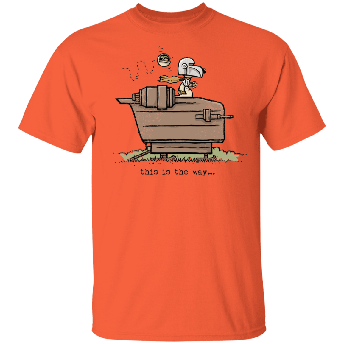 T-Shirts Orange / YXS Snoopy Mando Youth T-Shirt