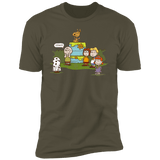 T-Shirts Military Green / S Snoopy Scooby Men's Premium T-Shirt