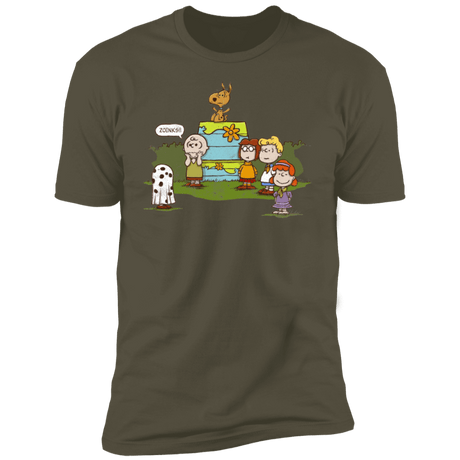 T-Shirts Military Green / S Snoopy Scooby Men's Premium T-Shirt