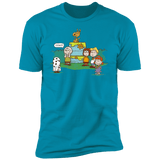 T-Shirts Turquoise / S Snoopy Scooby Men's Premium T-Shirt