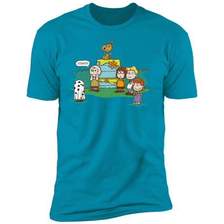 T-Shirts Turquoise / S Snoopy Scooby Men's Premium T-Shirt