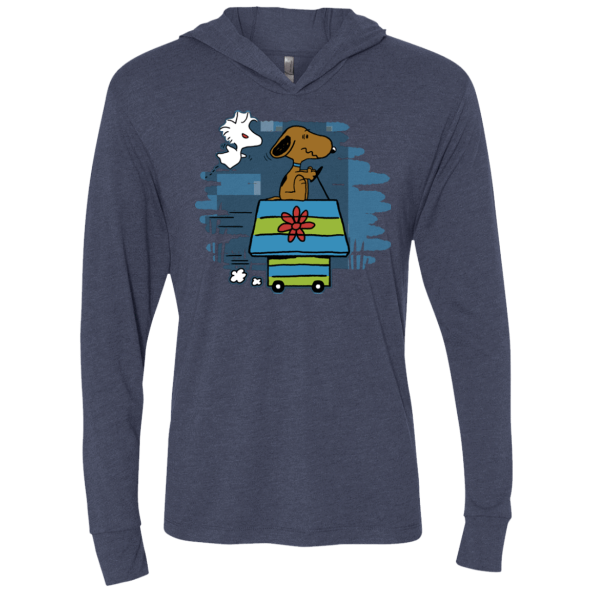 T-Shirts Vintage Navy / X-Small Snoopydoo Triblend Long Sleeve Hoodie Tee