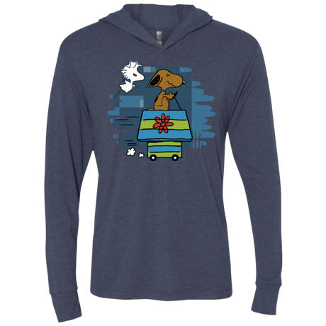 T-Shirts Vintage Navy / X-Small Snoopydoo Triblend Long Sleeve Hoodie Tee