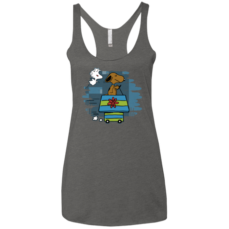 T-Shirts Premium Heather / X-Small Snoopydoo Women's Triblend Racerback Tank