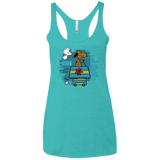 T-Shirts Tahiti Blue / X-Small Snoopydoo Women's Triblend Racerback Tank