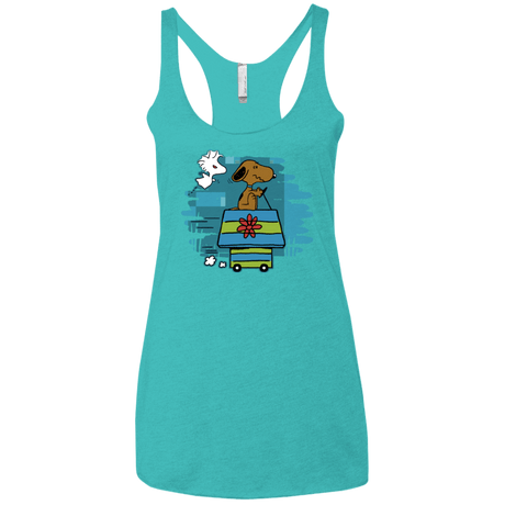 T-Shirts Tahiti Blue / X-Small Snoopydoo Women's Triblend Racerback Tank