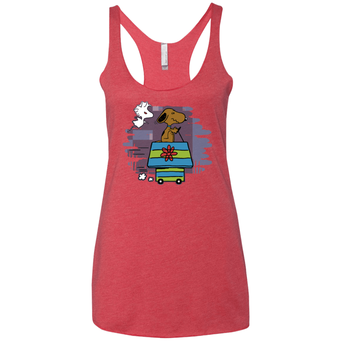 T-Shirts Vintage Red / X-Small Snoopydoo Women's Triblend Racerback Tank