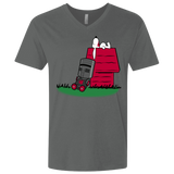 T-Shirts Heavy Metal / X-Small SNOOPYTHON Men's Premium V-Neck