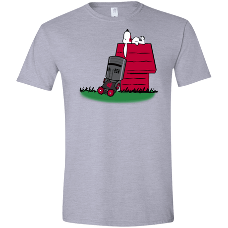 T-Shirts Sport Grey / X-Small SNOOPYTHON Men's Semi-Fitted Softstyle