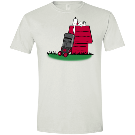 T-Shirts White / X-Small SNOOPYTHON Men's Semi-Fitted Softstyle
