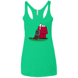 T-Shirts Envy / X-Small SNOOPYTHON Women's Triblend Racerback Tank