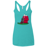 T-Shirts Tahiti Blue / X-Small SNOOPYTHON Women's Triblend Racerback Tank