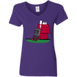 T-Shirts Purple / S SNOOPYTHON Women's V-Neck T-Shirt