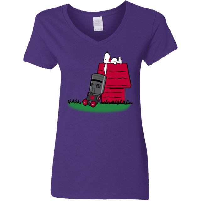 T-Shirts Purple / S SNOOPYTHON Women's V-Neck T-Shirt