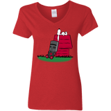 T-Shirts Red / S SNOOPYTHON Women's V-Neck T-Shirt