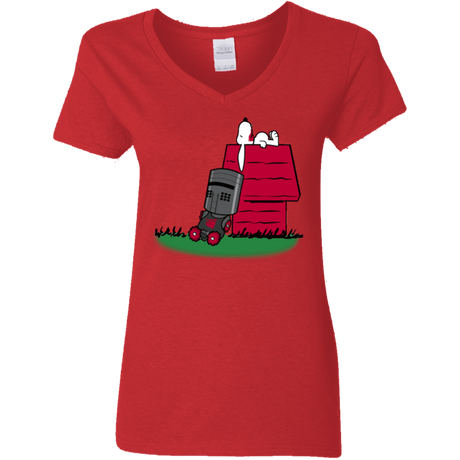 T-Shirts Red / S SNOOPYTHON Women's V-Neck T-Shirt