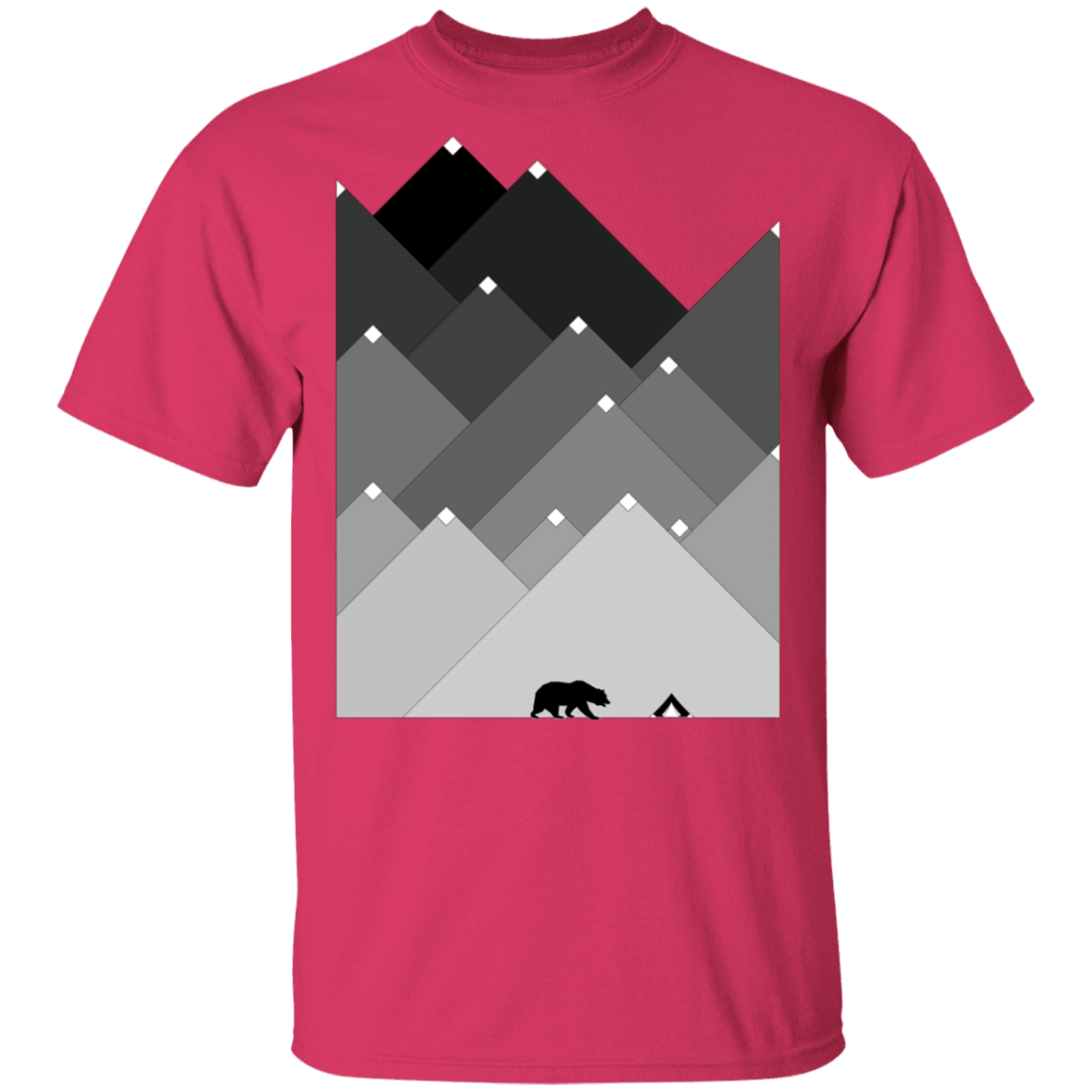 T-Shirts Heliconia / S Snow Cap Bear Mountain T-Shirt