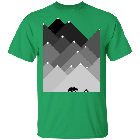 T-Shirts Irish Green / S Snow Cap Bear Mountain T-Shirt