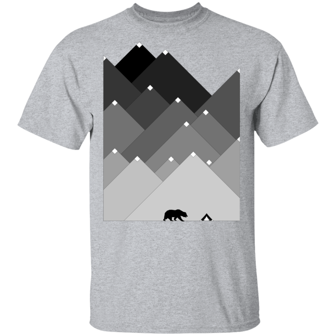 T-Shirts Sport Grey / S Snow Cap Bear Mountain T-Shirt