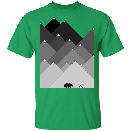 T-Shirts Irish Green / YXS Snow Cap Bear Mountain Youth T-Shirt