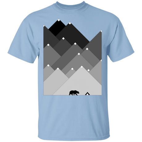 T-Shirts Light Blue / YXS Snow Cap Bear Mountain Youth T-Shirt