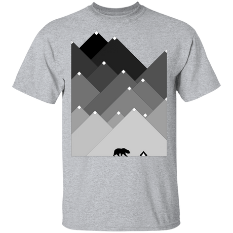 T-Shirts Sport Grey / YXS Snow Cap Bear Mountain Youth T-Shirt