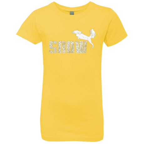T-Shirts Vibrant Yellow / YXS Snow Girls Premium T-Shirt