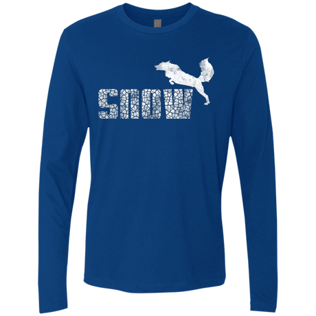 T-Shirts Royal / Small Snow Men's Premium Long Sleeve