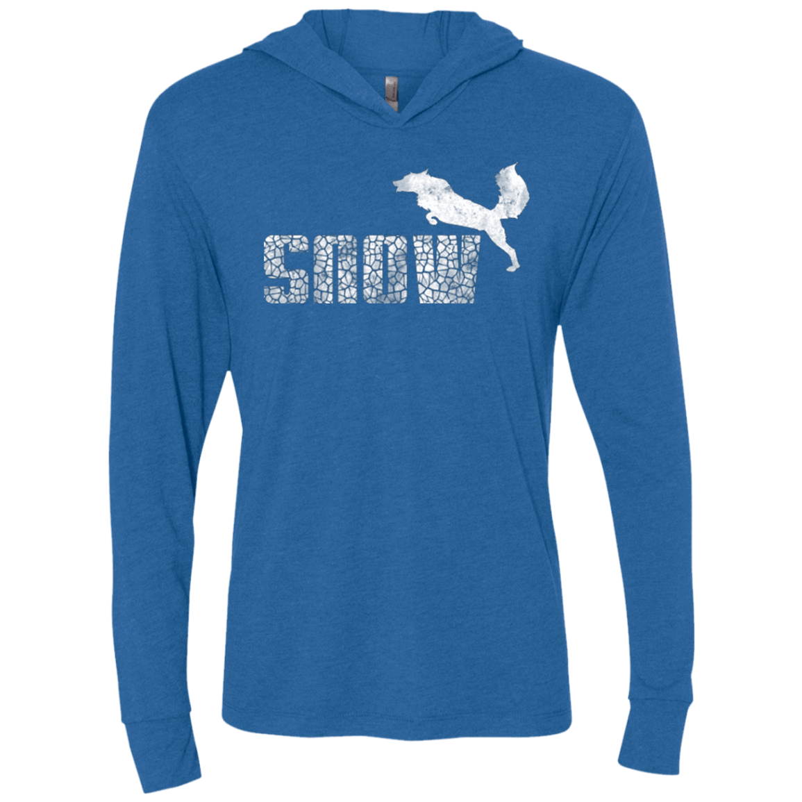 T-Shirts Vintage Royal / X-Small Snow Triblend Long Sleeve Hoodie Tee