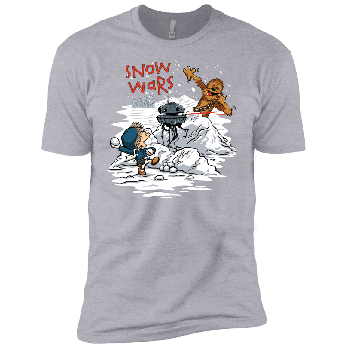 T-Shirts Heather Grey / YXS Snow Wars Boys Premium T-Shirt