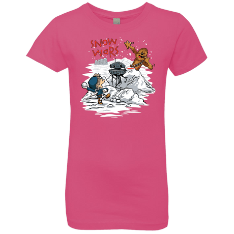 T-Shirts Hot Pink / YXS Snow Wars Girls Premium T-Shirt
