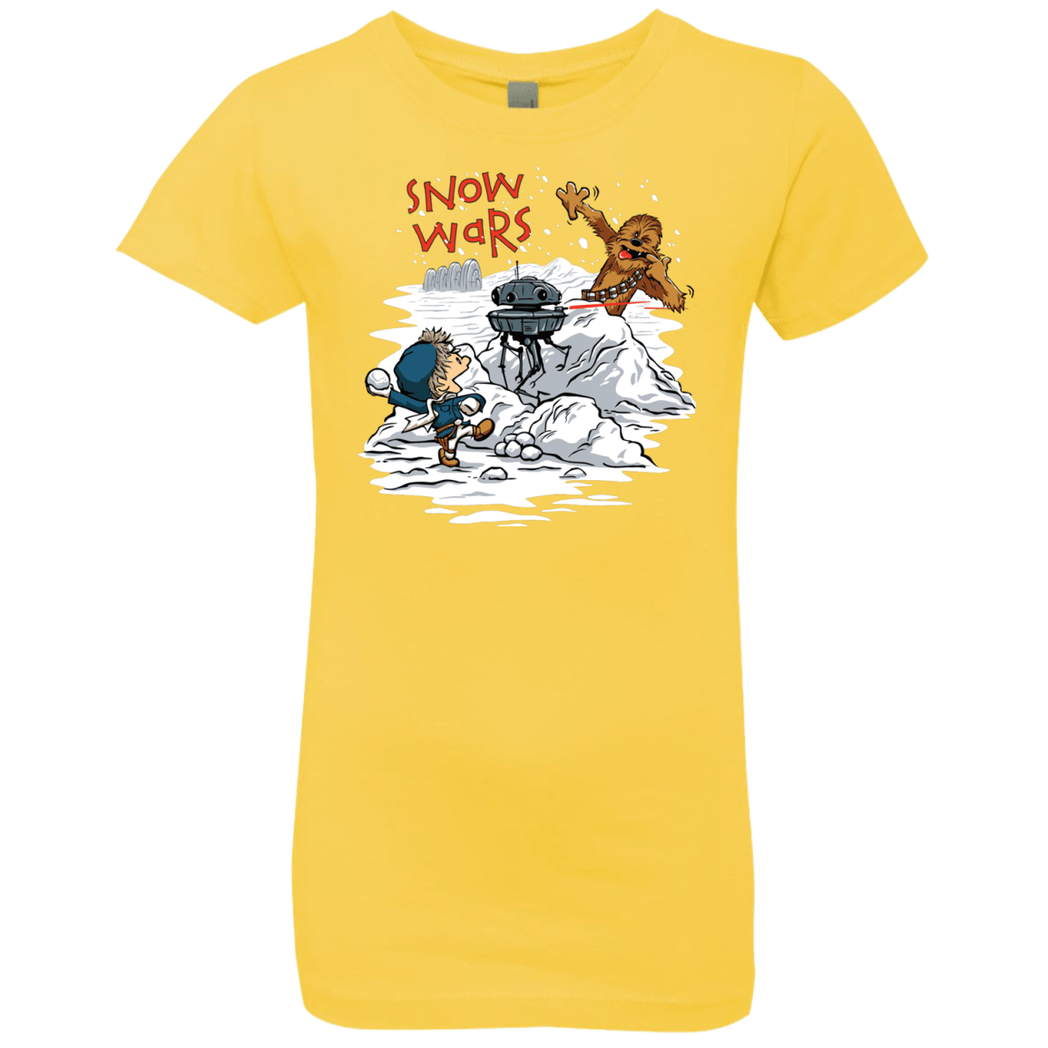 T-Shirts Vibrant Yellow / YXS Snow Wars Girls Premium T-Shirt