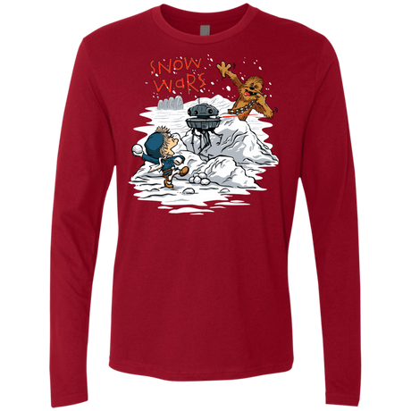 T-Shirts Cardinal / Small Snow Wars Men's Premium Long Sleeve