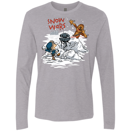 T-Shirts Heather Grey / Small Snow Wars Men's Premium Long Sleeve